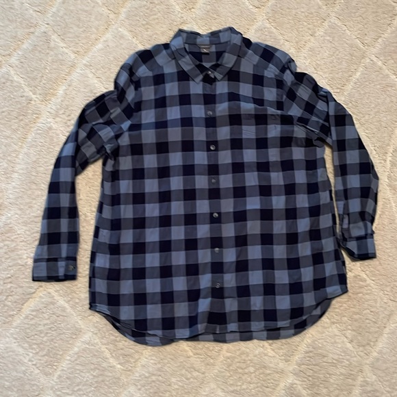 Eddie Bauer blue plaid shirt. Size 2xl - Picture 1 of 4